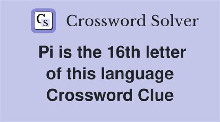 16th letter Crossword Clue
