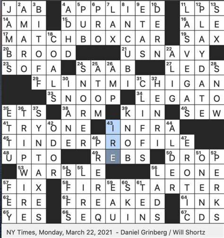 1980 Stephen King novel … or a hint to the beginnings of 17-, 29- and 45-Across Crossword Clue