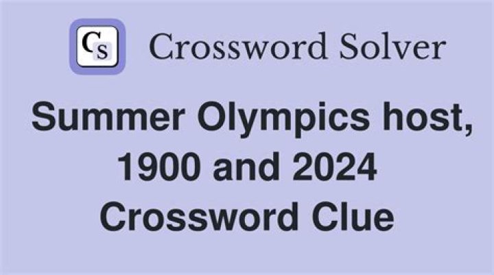 2024 Olympics host Crossword Clue