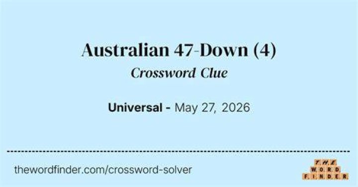 47-Down, for one Crossword Clue