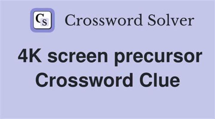 4K Crossword Clue