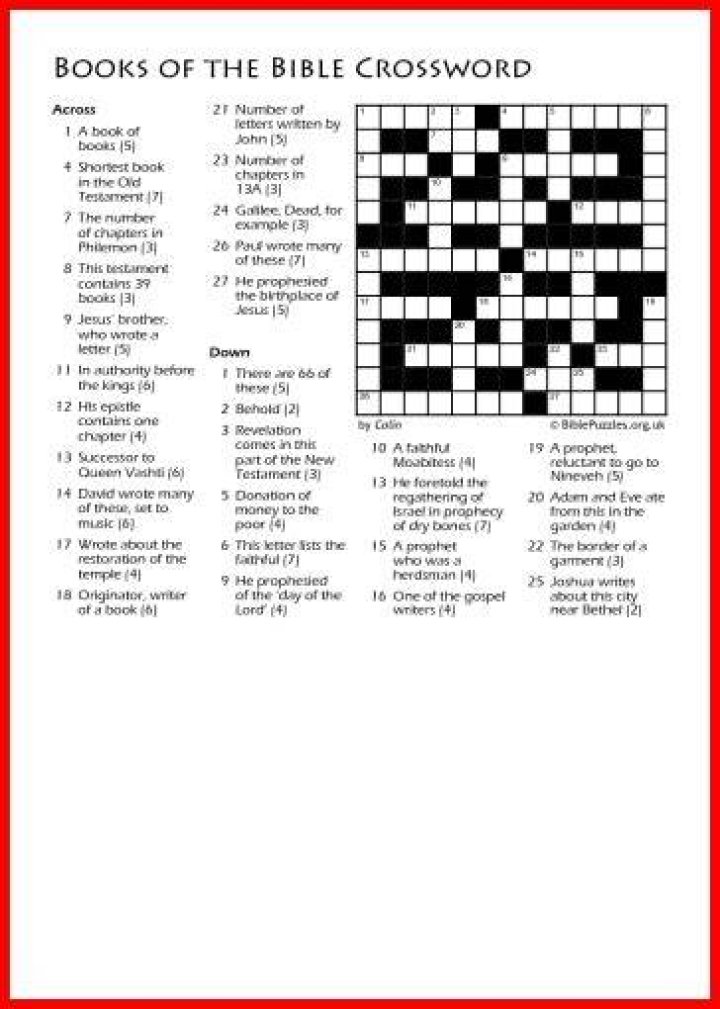 A couple of Bible books Crossword Clue