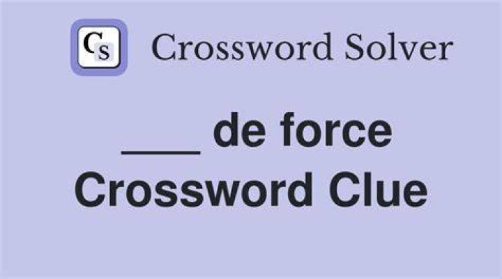 A real cinematic tour de force? Crossword Clue