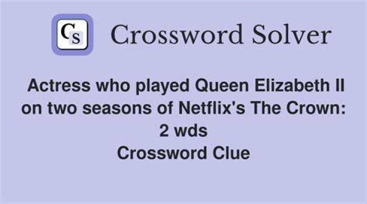 Actress Claire of Netflix’s “The Crown” Crossword Clue