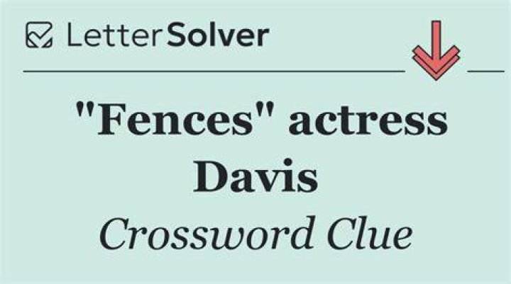 Actress Viola of “Fences” Crossword Clue