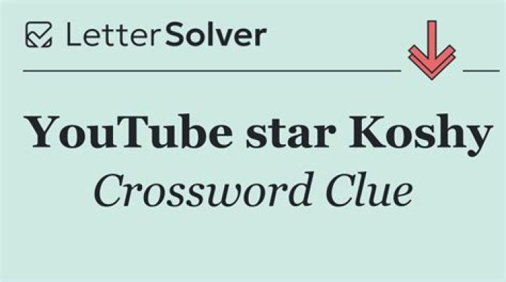 Actress/YouTube star Koshy Crossword Clue