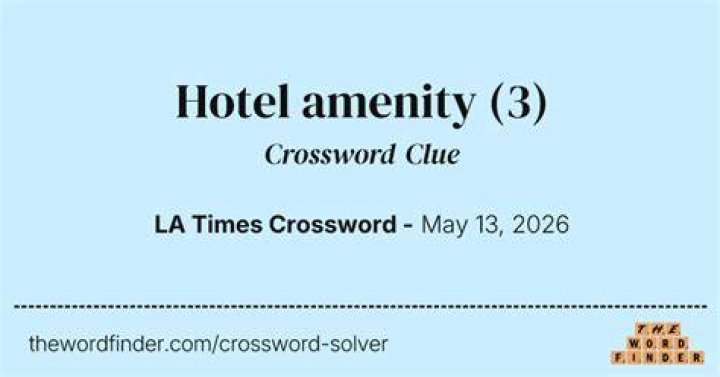 Amenity with a password Crossword Clue