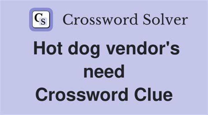 Apt surname for a hot dog vendor? Crossword Clue