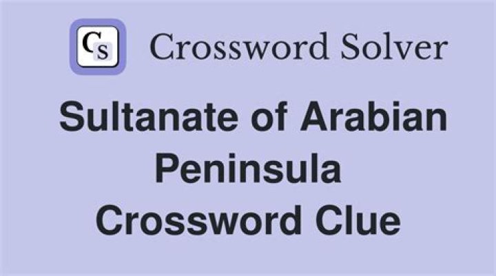 Arabian Peninsula resident Crossword Clue