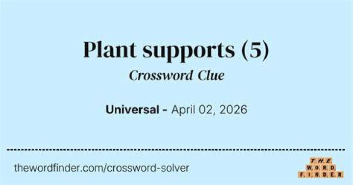 Arch supports Crossword Clue