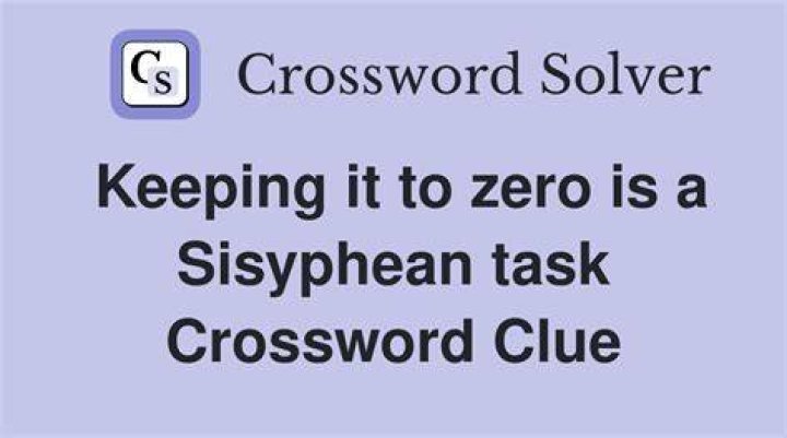Architect of the original Sisyphean task Crossword Clue