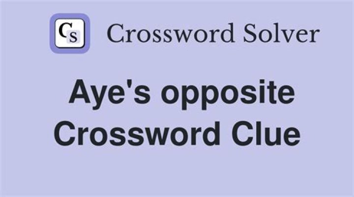 “Aye” or “Oui”? Crossword Clue