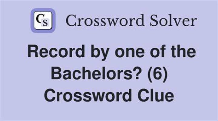Bachelors, e.g. Crossword Clue