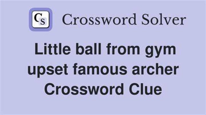 Ball in a gym, maybe Crossword Clue