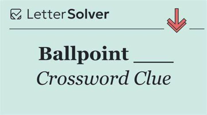 Ballpoint points Crossword Clue