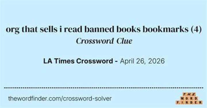 Banned Books Week org. Crossword Clue