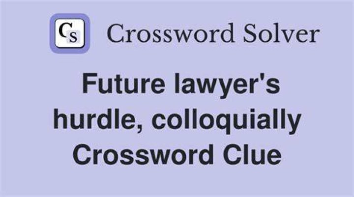 Bar ___ (lawyer’s hurdle) Crossword Clue