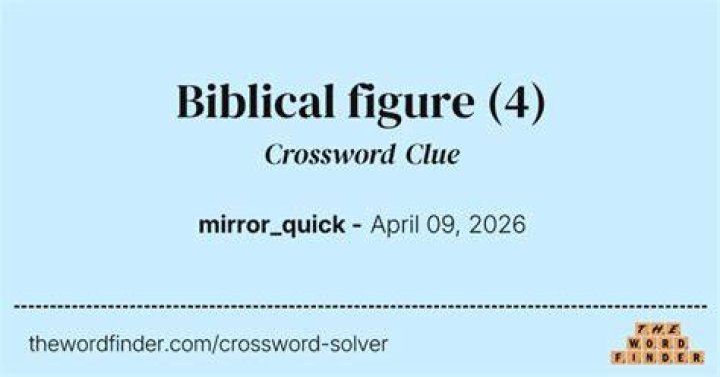 Biblical figure with an unnamed wife Crossword Clue