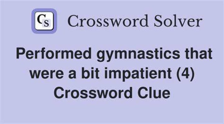 Bit of gymnastics equipment Crossword Clue