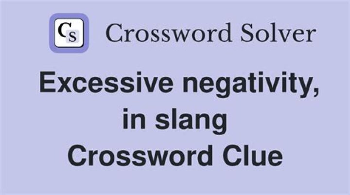 Bit of negativity? Crossword Clue