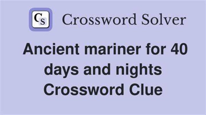 Boat that sailed while it rained for 40 days and nights Crossword Clue