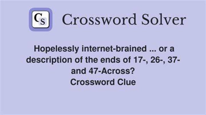 ___-brained Crossword Clue