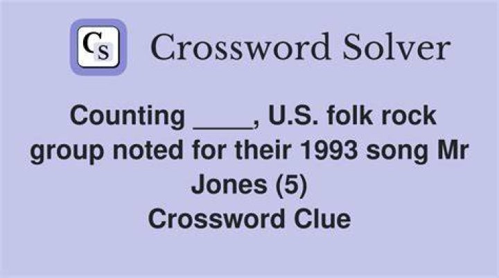 Breakout 1993 single for Counting Crows Crossword Clue
