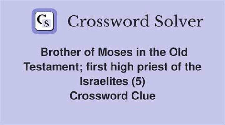 Brother of Moses and Miriam Crossword Clue