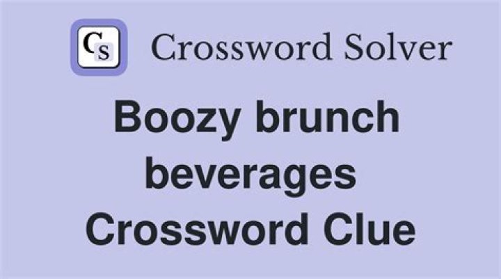 Brunch beverages, for short Crossword Clue