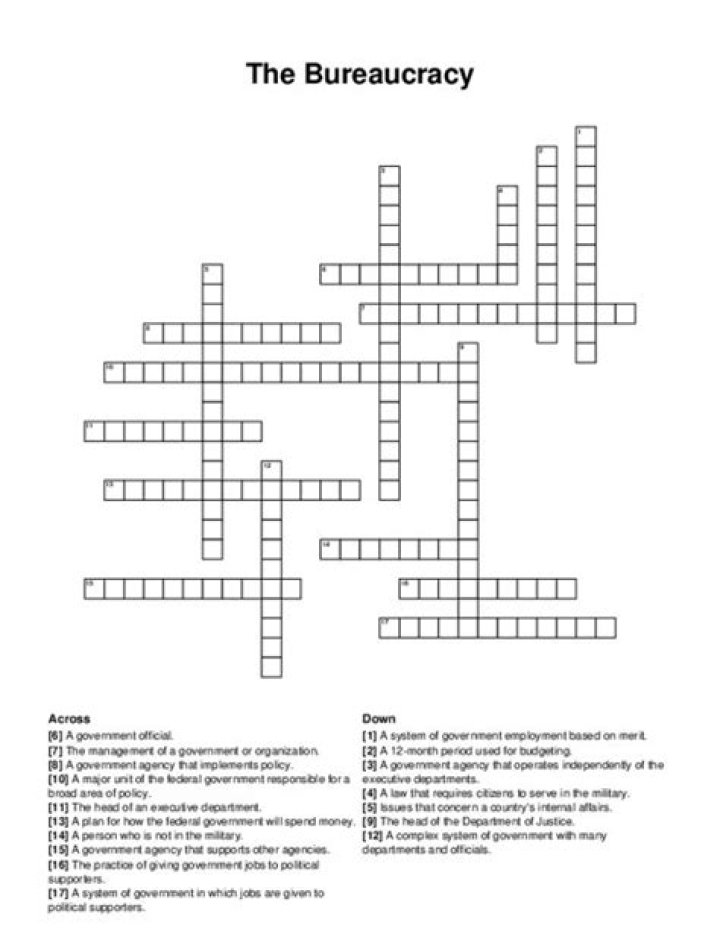 Bureaucracy Crossword Clue
