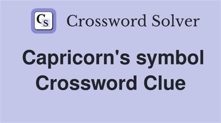 Capricorn’s symbol Crossword Clue