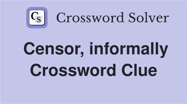Censor’s insertion Crossword Clue