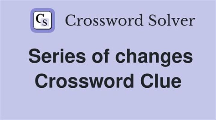 Changes Crossword Clue