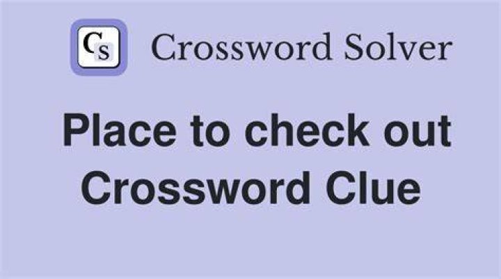 Check out Crossword Clue