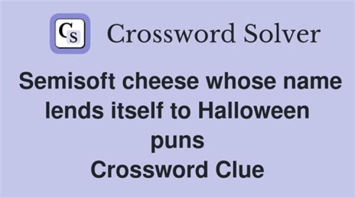 Cheese whose name is a semordnilap Crossword Clue