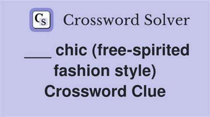 ___-chic (fashion style) Crossword Clue