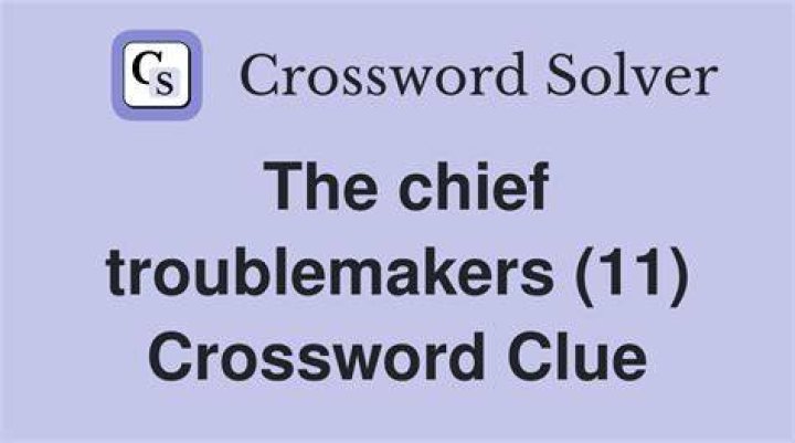 Chief Crossword Clue