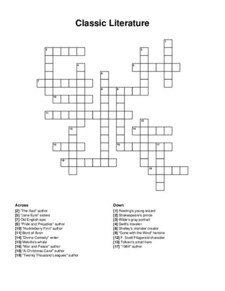 Classic name in children’s literature Crossword Clue