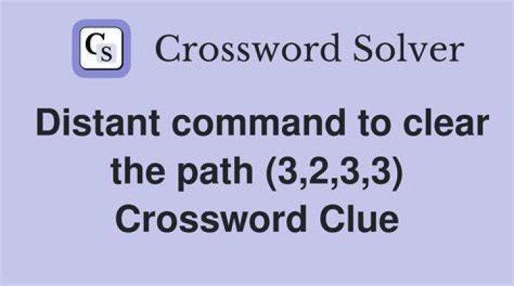 Clear a path for Crossword Clue