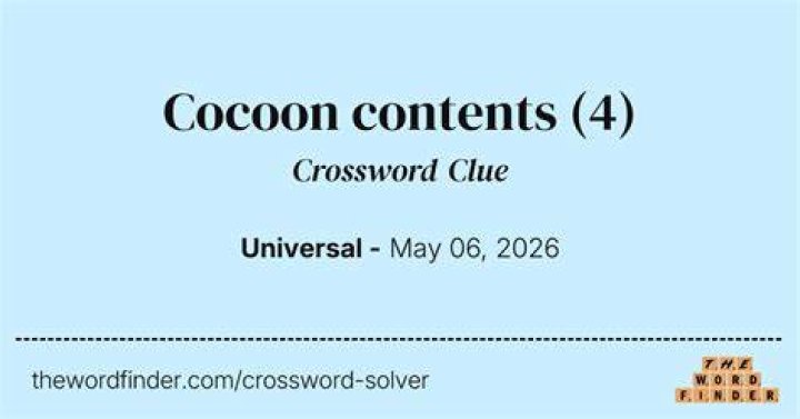 Cocoon Crossword Clue