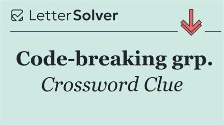 Code-cracking grp. Crossword Clue