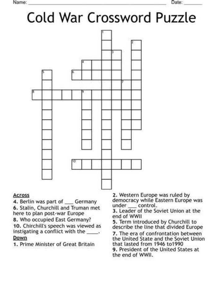 Cold War competition Crossword Clue