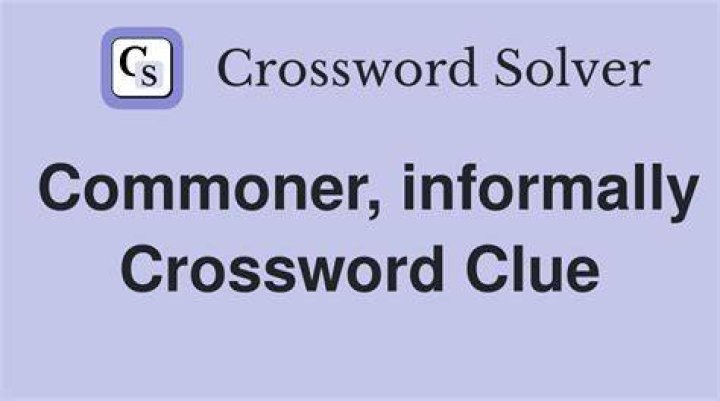 Commoner Crossword Clue