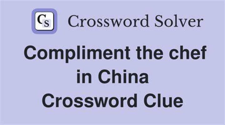 Compliment to the chef Crossword Clue