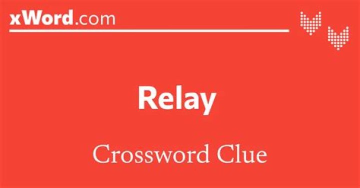Component of a relay Crossword Clue