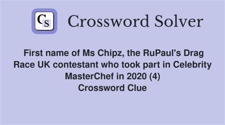 Contestant on “RuPaul’s Drag Race” Crossword Clue