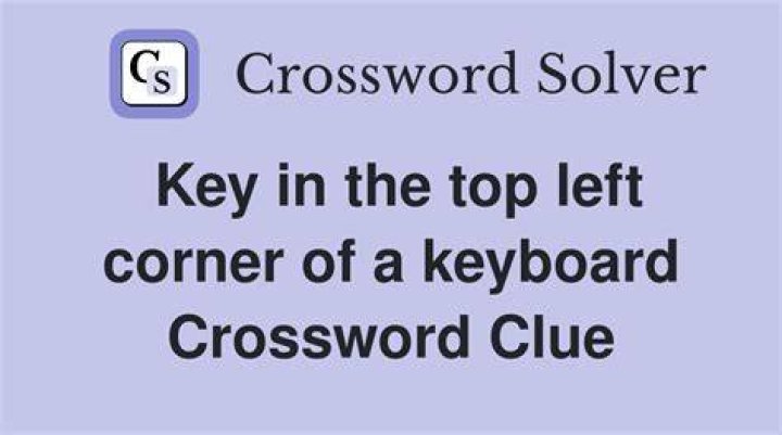 Corner key on a keyboard Crossword Clue
