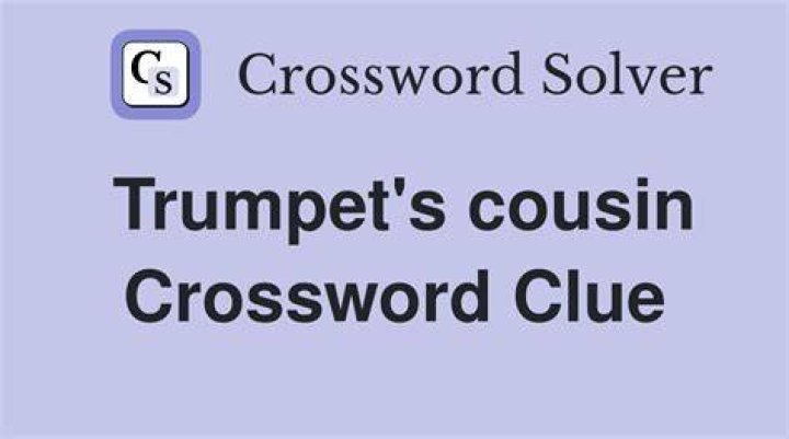 Cousin of a trumpet Crossword Clue