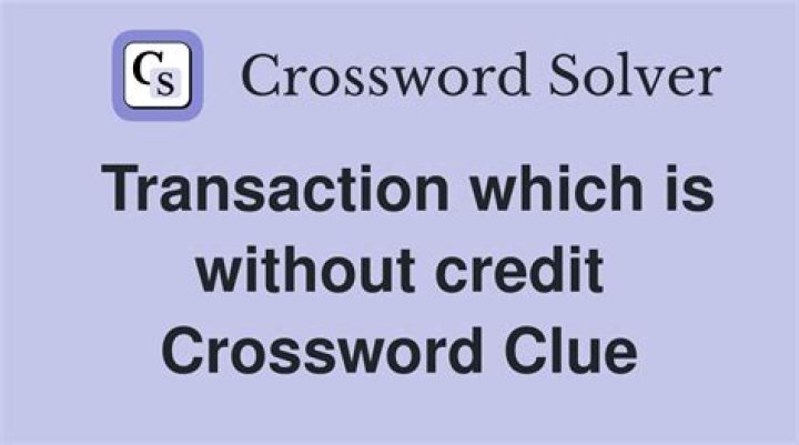 Credit line? Crossword Clue