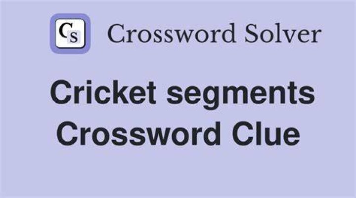 Cricket segments Crossword Clue